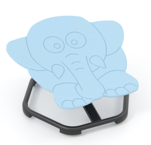 lot 480 image: Costway Elephant Sensory Swivel Chair with Non-Slip Metal Base for Autistic Kids