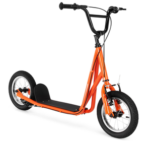 lot 142 image: Height Adjustable Kid Kick Scooter with 12 Inch Air Filled Wheel