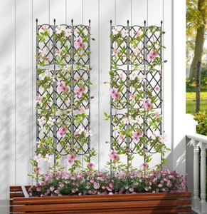 lot 446 image: Costway GT4271 Outdoor Plant Support Frame for Raised Garden Bed