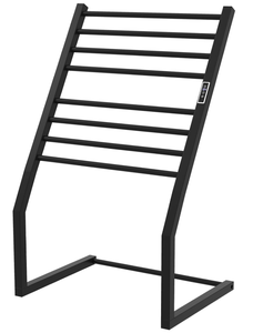 lot 154 image: Tangkula 2-in-1 Towel Warmer Rack, 8 Bars Freestanding & Wall Mounted Towel Warmer Rack with LED Display, Built-in Timer, Temperature Control, Overheat Protection, Stainless Steel Bath Towel Heater