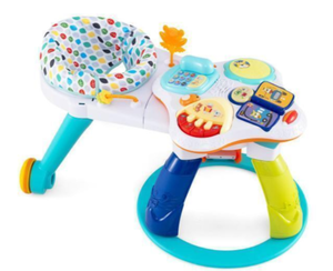 lot 167 image: Costway TM10132WH 3 in 1 Baby Stationary Activity Center with Educational & Music Function Tabletop - White