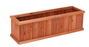 lot 192 image: Costway 12-in H x 12-in W Brown IndoorOutdoor Rectangular Wood Plant Stand