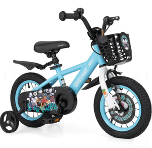 lot 378 image: Costway 12 Inch Kids Bike with Adjustable Handlebar and Saddle for 3-4 Years Old-12 inches