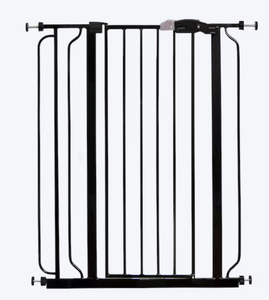 lot 397 image: Regalo Gate 36.5-Inches x 41-Inches Pressure Mounted Black Metal Safety Gate