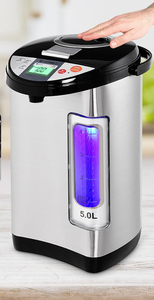 lot 500 image: COSTWAY Instant Electric Hot Water Boiler and Warmer, 5-Liter LCD Water Pot with 5 Stage Temperature Settings, Safety Lock to Prevent Spillage, Stainless Steel Hot Water Dispenser