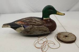 lot 40 image: Mallard Duck Hunting Decoy with Anchor Weight