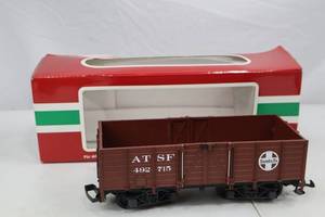 lot 60 image: LGB Santa Fe ATSF 492715 Model Freight Car with Box
