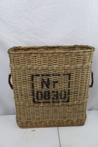 lot 115 image: WWII Artillery Wicker Basket Carrier Shell - 25 Tall
