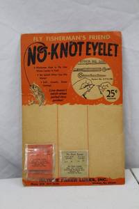 lot 123 image: Vintage No-Knot Eyelet Fly Fishing Accessory Display Card