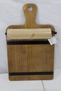 lot 128 image: Wood Memo Board with Paper Roll by Ashland