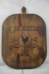 lot 223 image: Rustic French Farmhouse Style Wooden Girouette Sign