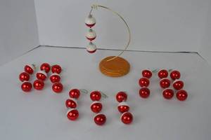 lot 282 image: Glass Bobber Christmas Ornaments