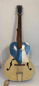 Vintage 1950's Kentucky Blue Silvertone Acoustic Guitar