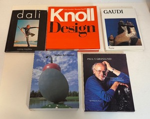lot 64 image: 5 Vintage Art and Design Books including Knoll & Dali