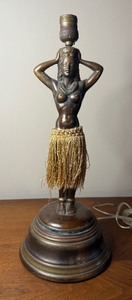 c.1940 Patent Pending Dodge Hula Shaker Lamp