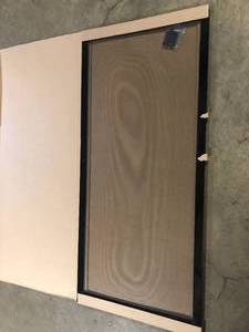 lot 9 image: Andersen 35-18 in. x 77-916 in. 200 Series Black Perma-Shield Gliding Patio Door, Aluminum Insect Screen  Customer Returns See Pictures