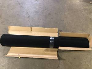 lot 17 image: VEVOR Black 6 ft. x 23 ft. Boat Carpet Waterproof Indoor Outdoor Carpet Cuttable Easy to Clean IndoorOutdoor Area Rug Customer Returns See Pictures