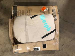 lot 43 image: Werph 10 ft. x 10 ft. Beige Portable Canopy Tent with Mesh Mosquito Net, Screen House Room Camping Canopy Shade TentCustomer Returns See Pictures