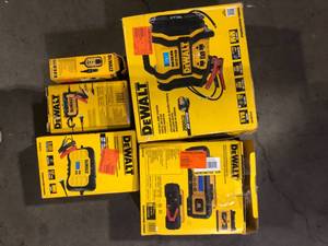 lot 65 image: Lot of assorted Dewalt Power Stations and chargers various models and conditions customer returns