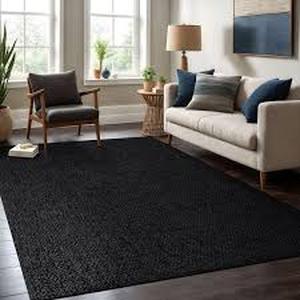 lot 16 image: 8 Ft. x 10 Ft. Gray Wide Wale IndoorOutdoor Multipurpose Rug  Customer Returns See Pictures
