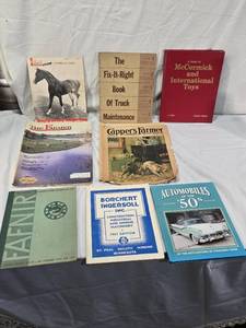 lot 64 image: Lot of Vintage Magazines and Books Including Back in the Saddle, Cappers Farmer, and The Fix-It-Right Book of Truck Maintenance