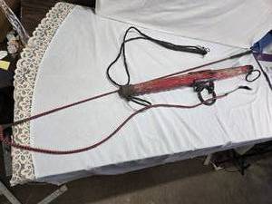 lot 80 image: Riding Whips and Wooden Horse Harness