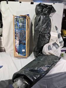 lot 83 image: Pair of Sun Shelters with Poles including Sun Shelter 11.8 x 6.6 Outdoor Canopy Tent with Poles and Carrying Bag