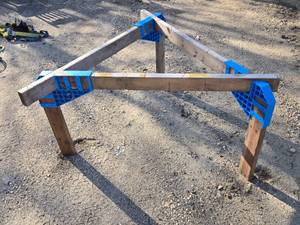lot 144 image: Triangle Shaped Saw Horse Set Up