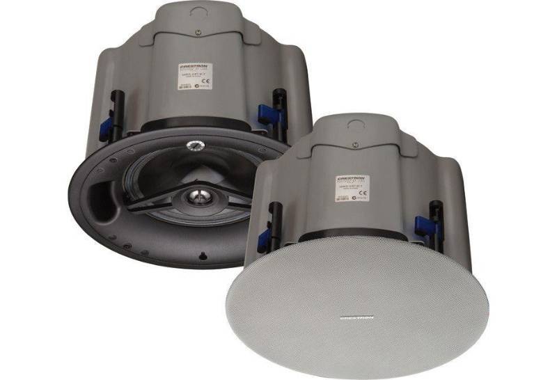 lot 80 image: PAIR of Crestron SAROS IC8T-W-T 8 2-Way In-Ceiling Pro Audio Loudspeakers - NEW IN BOX