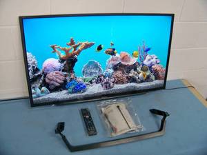 lot 101 image: Sony 40 Full HD LED Backlit LCD SMART TV  Television KD-40W650D with Remote Control and Stand