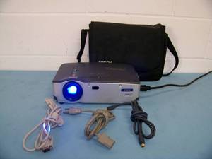 lot 77 image: Epson EMP-50 LCD Projector with Carrying Bag