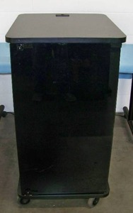 lot 61 image: Audio  Video Equipment Rack on Lockable Wheels