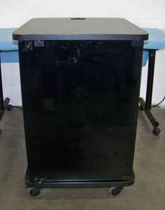 lot 60 image: Audio  Video Equipment Rack on Lockable Wheels