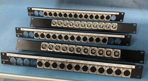 lot 84 image: Miscellaneous LOT of Neutrik XLR and BNC Connector SDI Rack Mount Panel Sockets