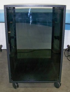 lot 116 image: Audio  Video Equipment Rack on Lockable Wheels