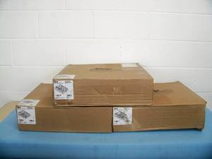 lot 112 image: (3) Middle Atlantic RC-3 Clamping Rack Shelves - 3-Space - NEW IN BOX