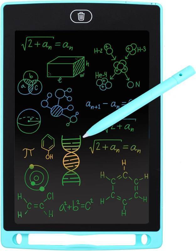 lot 916 image: Dartwood LCD Writing Tablet - 8.5 Inch Colorful Electronic Doodle Board and Drawing Pad for Kids (Blue)