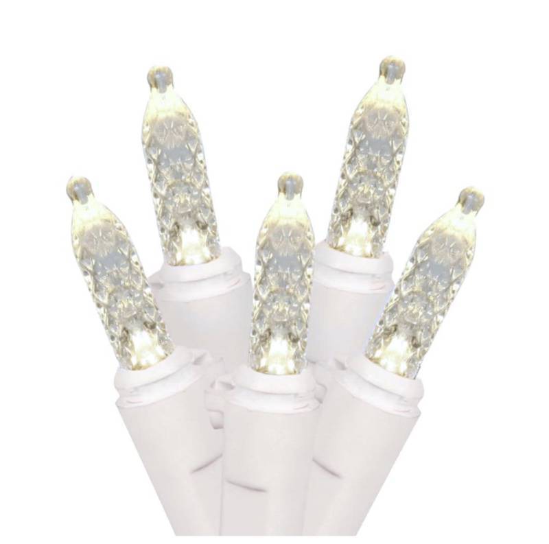 lot 415 image: Vickerman Christmas Light String Set 70 Light - 9 - Pure White - M5 LED Icicle Light
