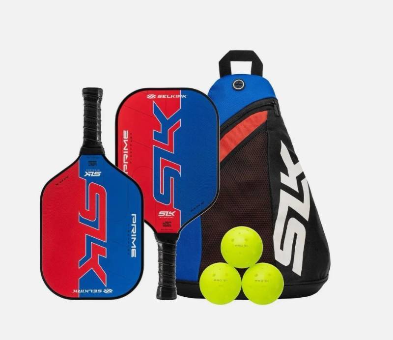 lot 346 image: Selkirk SLK Prime Max Premium Pickleball Set Bundle 2 Paddle