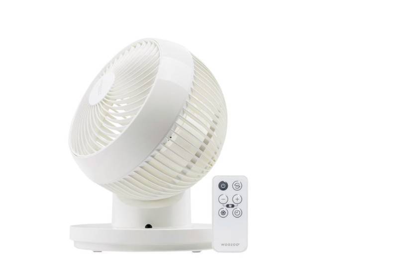 lot 232 image: NEW Woozoo 360 Degree Oscillating Personal Fan, White