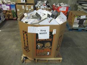 lot 104 image: Pallet of Store Overstock and Ecommerce Product and Returns - Wasserstein Mixed Ring Products