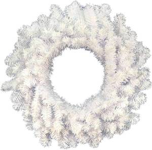 lot 159 image: Vickerman A805836 36 Crystal White Spruce Artificial Christmas Wreath, Unlit