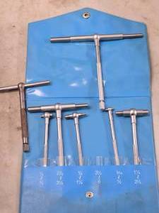 lot 32 image: Telescopic Gage Set with Extra Piece, Tool Pouch