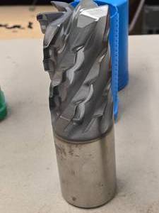 lot 25 image: Seco Roughing End Milling Bit - 4 Flute with Case