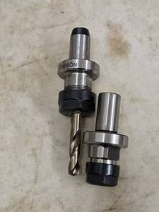 lot 56 image: Lot of (2) ER20 Collet Chuck Tool Holder