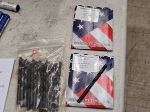 lot 186 image: Lot of (3 Packages) Shars J.L. Heavy Duty Drill Bits 12-count ( 36 Total Items ) Size D-415-8220, Size A 415-8217, Size F