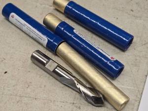 lot 183 image: Lot of (3) Melin HSS Cobalt General Purpose End Mill Bit 58x58x2 A2020-MB-TICN