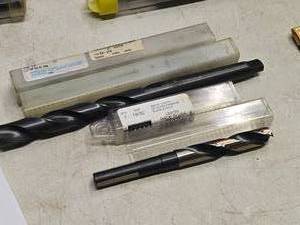 lot 178 image: Lot of (2) Westward SilverDenning Drill Bits (in original packaging) - IN807-110 34-2TS, SilverDenning 1932 S&D 6 Length HD Super Premium Black & Gold