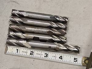 lot 258 image: Lot of (5) Double Sided End Mill Bits (4) 12x12, (1) 1732x1732