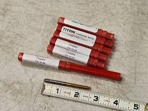 lot 229 image: Lot of (6) Titan Man Thread Rite 776 10-24 Thread Form Plug TT92859 (in original packaging)